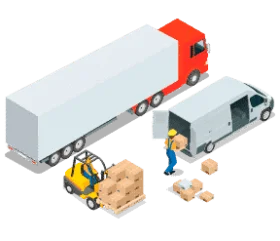 Transporte de carga a la palma